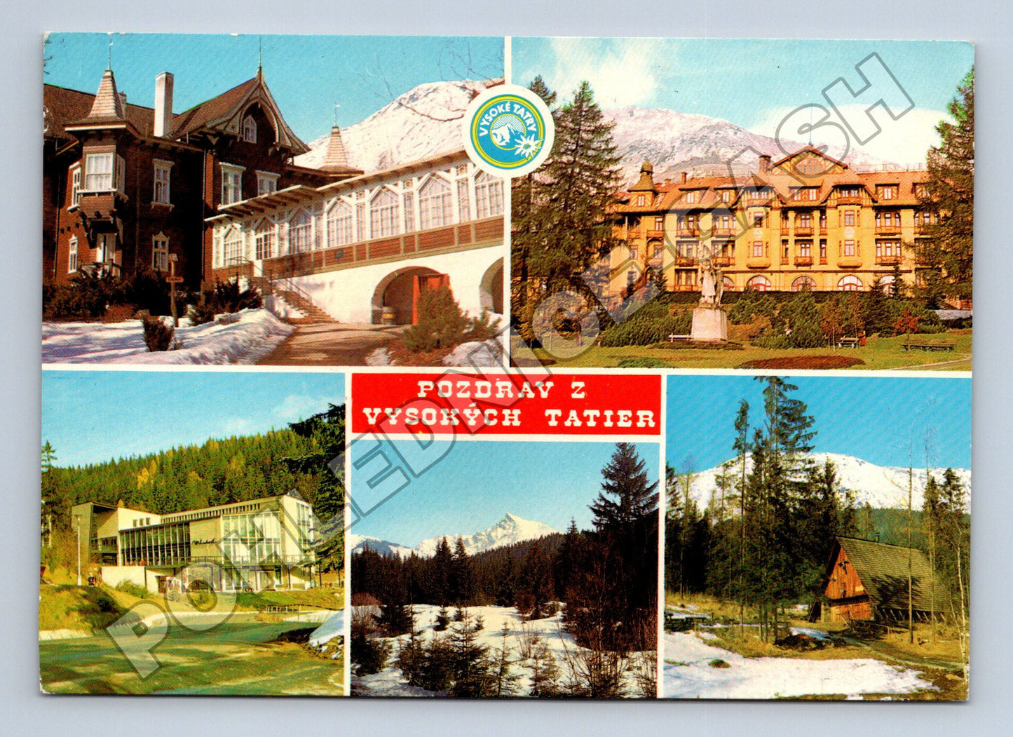Pohlednice Slovensko Vysoké Tatry různé motivy (M35279)