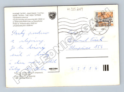 Pohlednice Slovensko Vysoké Tatry lanovka hotely 1974 (M35281)