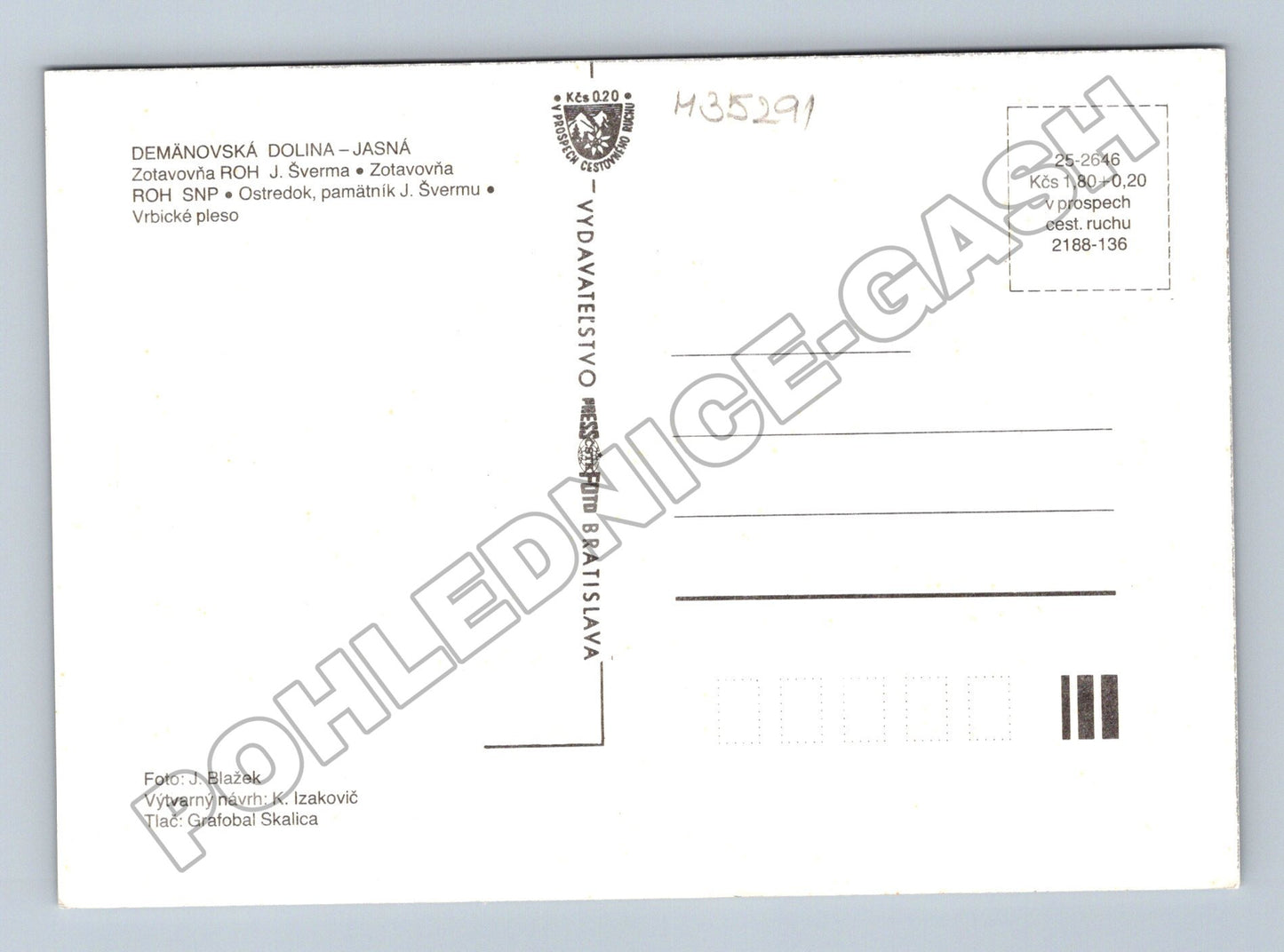 Pohlednice Slovensko Demänovská Dolina - Jasná (M35291)