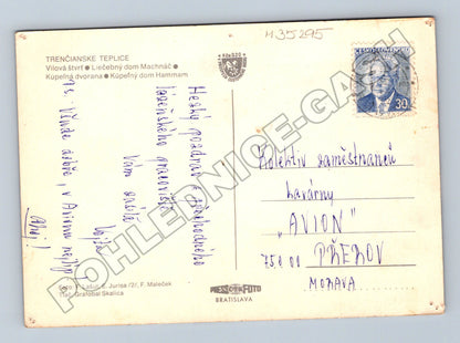 Pohlednice Slovensko Trenčianske Teplice lázeňské domy (M35295)