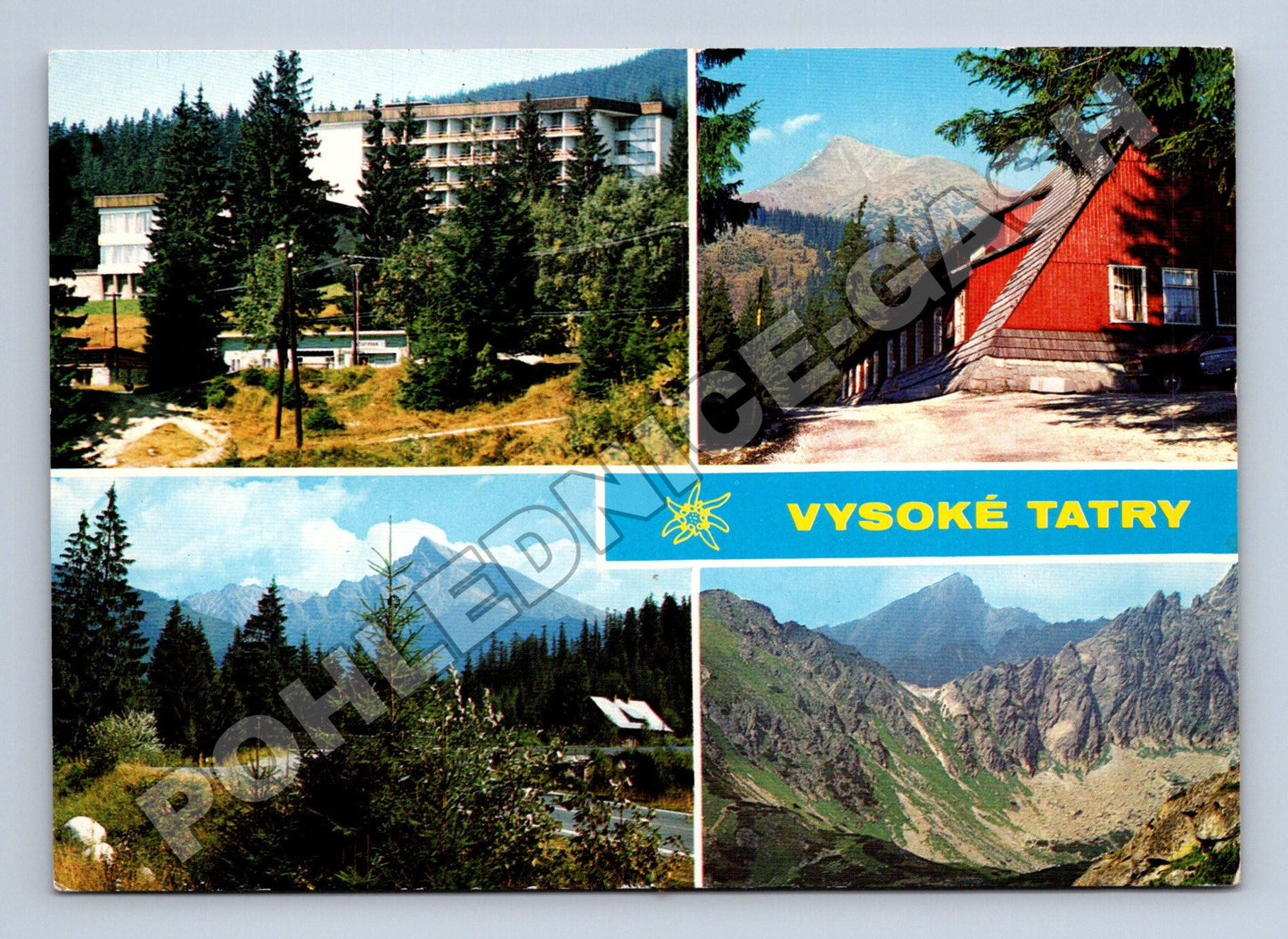 Pohlednice Slovensko Vysoké Tatry více motivů 1979 (M35309)