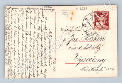 Pohlednice romantický pár ČSR do 1950 (M3531)