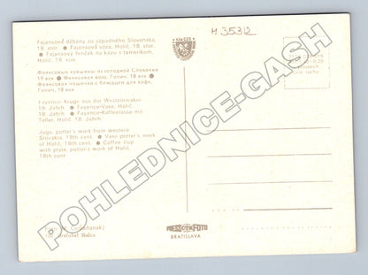 Pohlednice Slovensko Bratislava hrad a fajans M35312