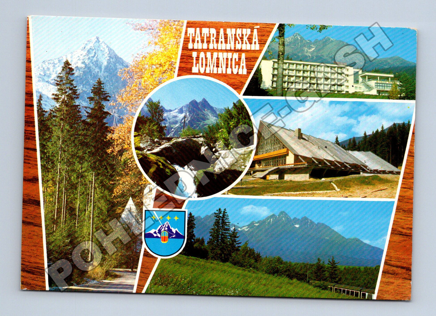 Pohlednice Slovensko Tatranská Lomnica koláž motivů 1979 (M35317)