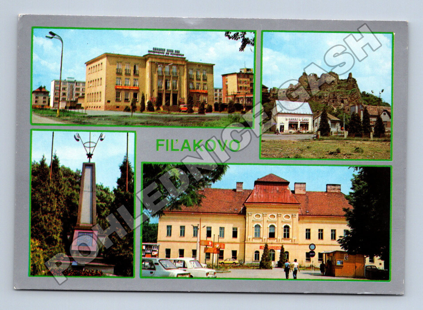 Pohlednice Slovensko Fiľakovo město, hrad, památník (M35322)