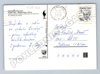 Pohlednice Slovensko Štrbské Pleso různé motivy 1988 (M35324)
