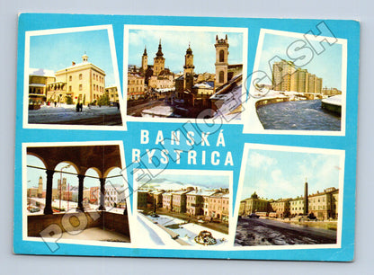 Pohlednice Slovensko Banská Bystrica koláž města (M35326)