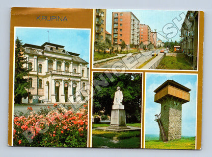 Pohlednice Slovensko Krupina různé pohledy 1985 (M35328)