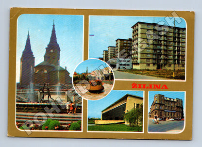 Pohlednice Slovensko Žilina různé pohledy 1975 (M35331)