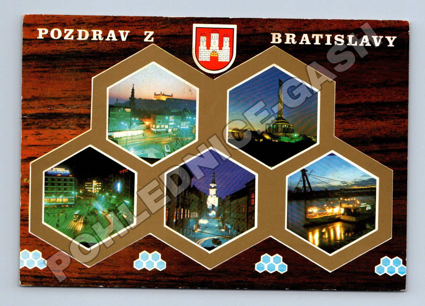 Pohlednice Slovensko Bratislava noční záběry (M35333)