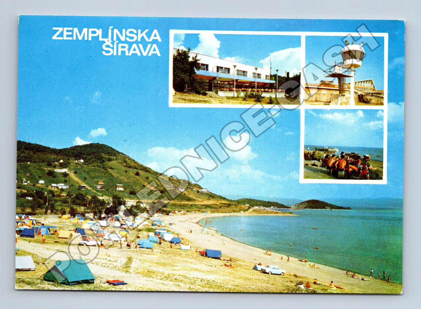 Pohlednice Slovensko Zemplínska Šírava pláž kemping letiště (M35334)