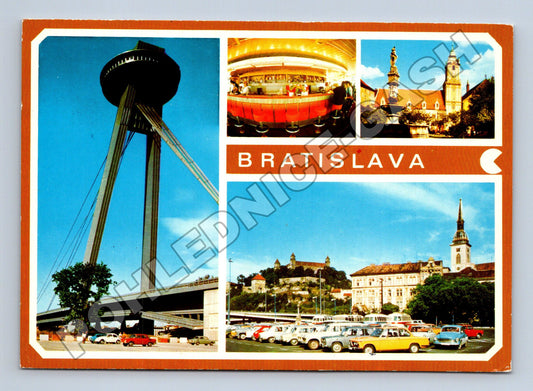 Pohlednice Slovensko Bratislava most SNP hrad 1977 (M35344)