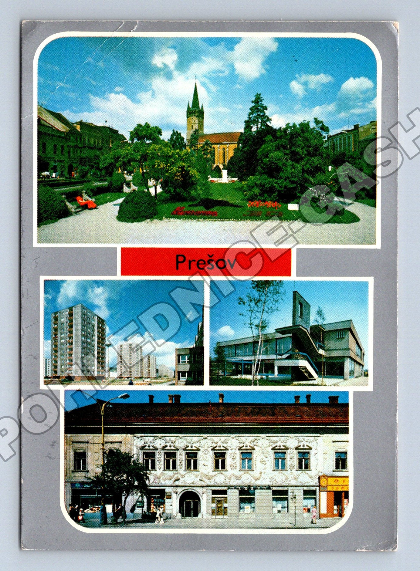 Slovensko Prešov historické centrum a architektura 1981 (M35351)