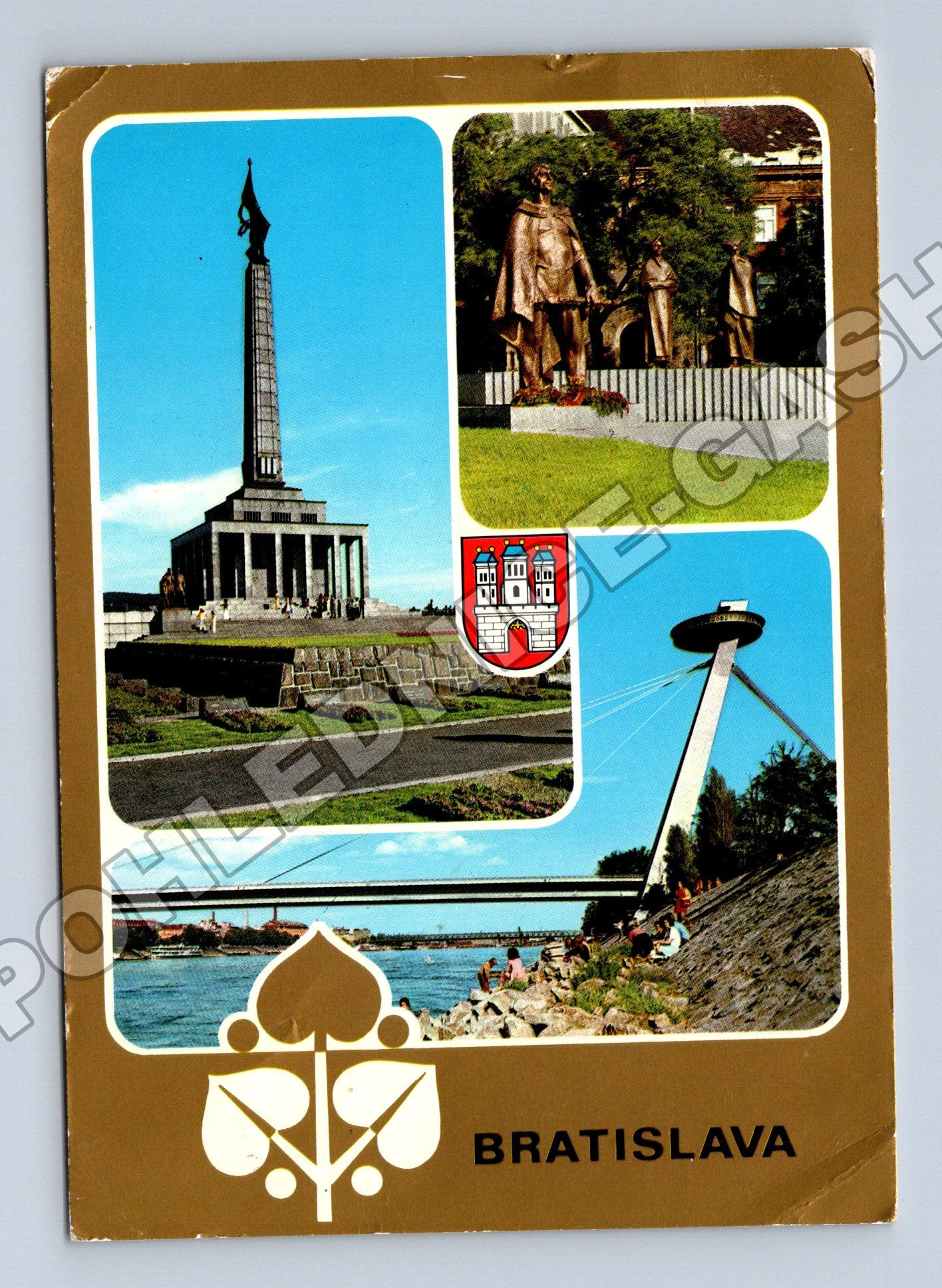 Pohlednice Slovensko Bratislava koláž 1979 (M35353)