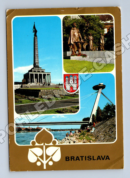 Pohlednice Slovensko Bratislava koláž 1979 (M35353)