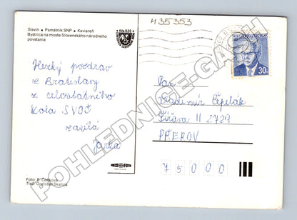 Pohlednice Slovensko Bratislava koláž 1979 (M35353)