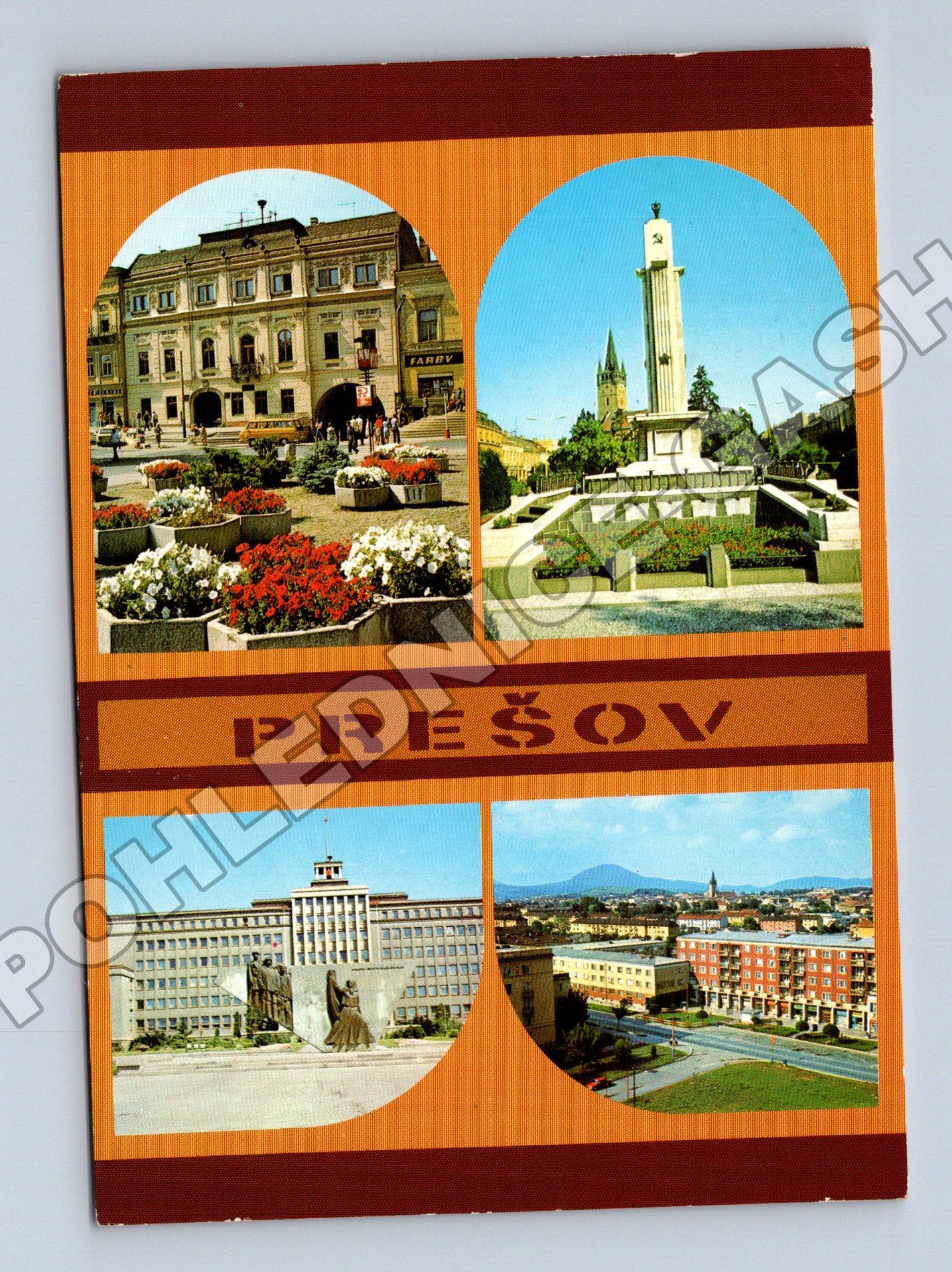 Pohlednice Slovensko Prešov mix pohledů 1982 (M35354)
