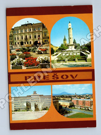 Pohlednice Slovensko Prešov mix pohledů 1982 (M35354)