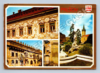 Pohlednice Slovensko Prešov detaily města 1980 (M35355)