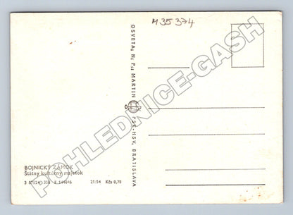 Pohlednice Slovensko Bojnický zámok 1954 (M35374)