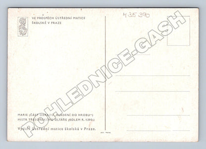 Pohlednice Mistr Třeboňského oltáře Kladení do hrobu (M35390)
