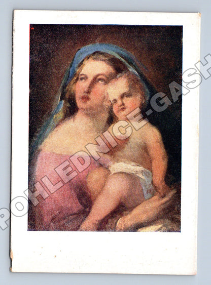 Pohlednice J. Navrátil Madonna s dítětem (M35392)