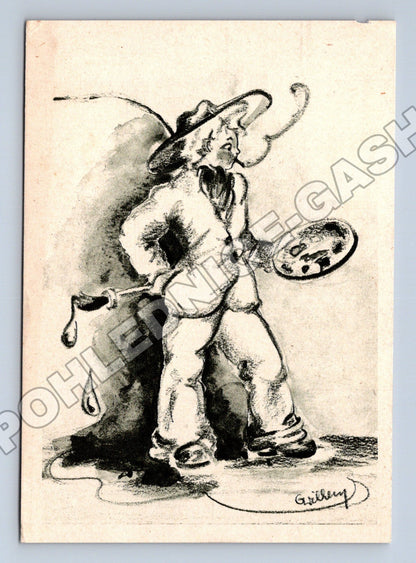 Pohlednice Karikatura malíře (M35399)