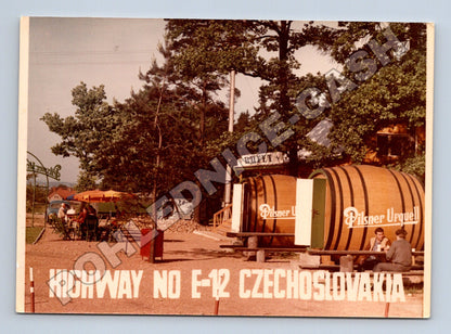 Pohlednice Československo Highway E-12 Pilsner Urquell (M35407)