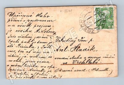 Pohlednice k jmeninám 1912 ČR (M3541)