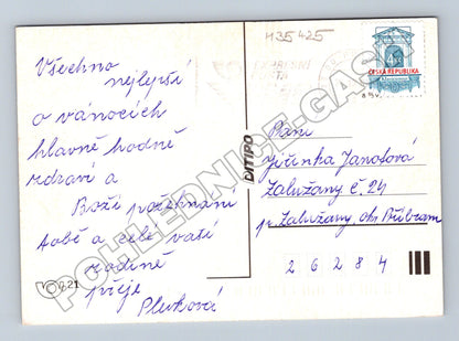 Pohlednice vánoční betlém 1992 (M35425)