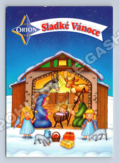 Pohlednice Sladké Vánoce Orion jesličky (M35426)