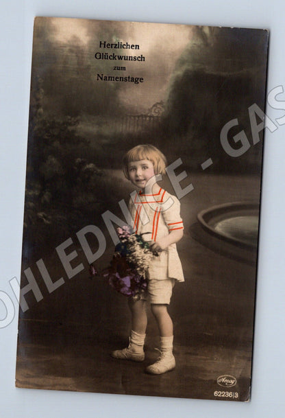 Pohlednice přání k svátku kolor ČSR (M3543)