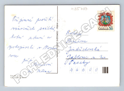 Pohlednice zasněžená zimní horská krajina (M35437)