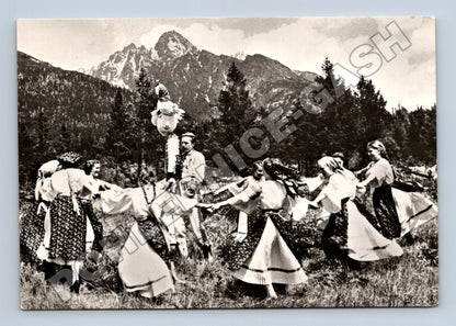 Pohlednice Slovensko folklorní tanec Velikonoce (M35444)