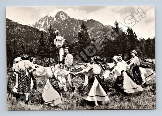 Pohlednice Slovensko folklorní tanec Velikonoce (M35444)