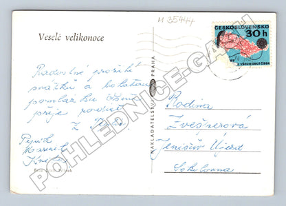 Pohlednice Slovensko folklorní tanec Velikonoce (M35444)