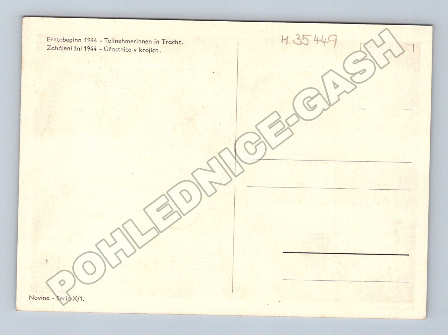 Pohlednice Účastnice v krojích 1944 (M35449)