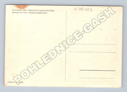 Pohlednice Valašská mládež tančí 1944 (M35453)