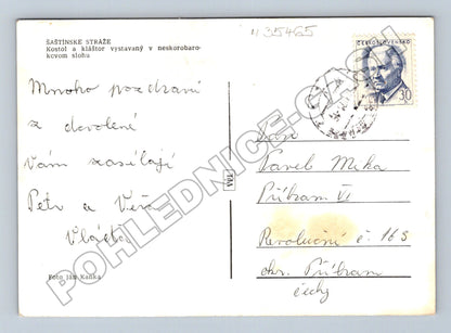 Pohlednice Slovensko Šaštínske Stráže Kostol a Kláštor 1948 (M35465)