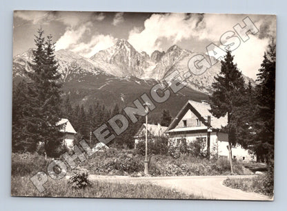 Pohlednice Slovensko Vysoké Tatry Lomnický štít kolem 1960 (M35468)