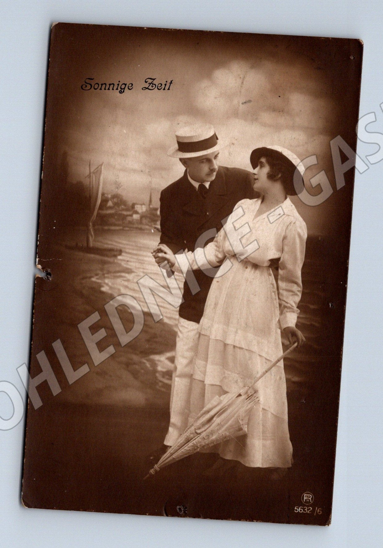 Pohlednice Sonnige Zeit pár cca 1910 (M3547)