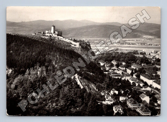 Pohlednice Slovensko Trenčín hrad a město cca 1960 (M35475)