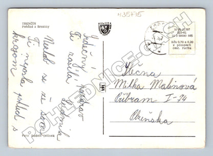 Pohlednice Slovensko Trenčín hrad a město cca 1960 (M35475)
