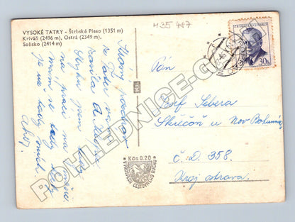 Pohlednice Vysoké Tatry Štrbské Pleso 1965 (M35487)