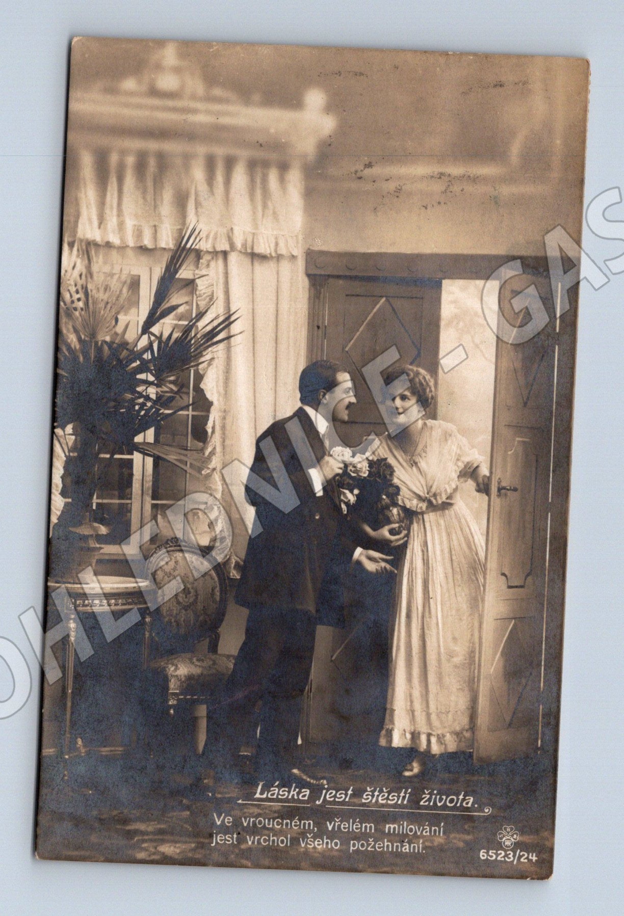 Pohlednice milenci Brno 10h známka (M3549)