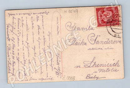 Pohlednice milenci Brno 10h známka (M3549)