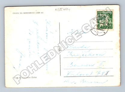 Pohlednice Slovensko Smrekovici chata 1960 (M35494)
