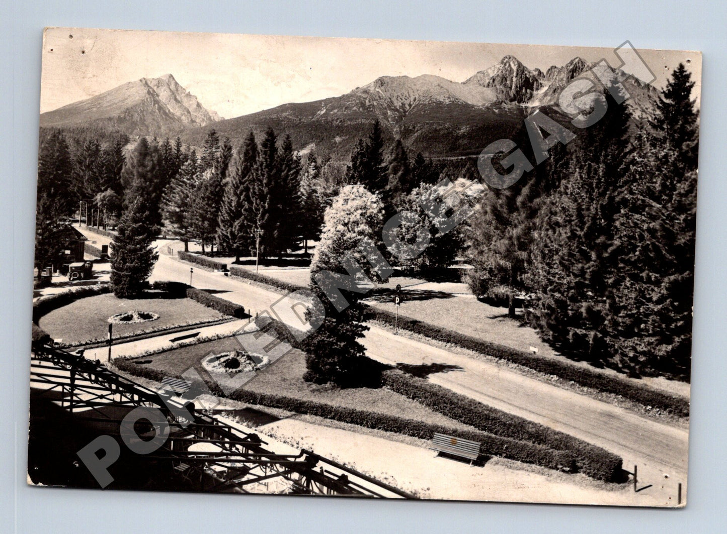 Pohlednice Slovensko Vysoké Tatry Lomnický štít 1950s (M35499)