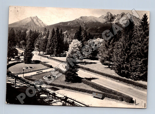 Pohlednice Slovensko Vysoké Tatry Lomnický štít 1950s (M35499)