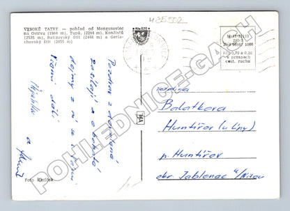 Pohlednice Slovensko Vysoké Tatry Mengusovce 1963 (M35502)